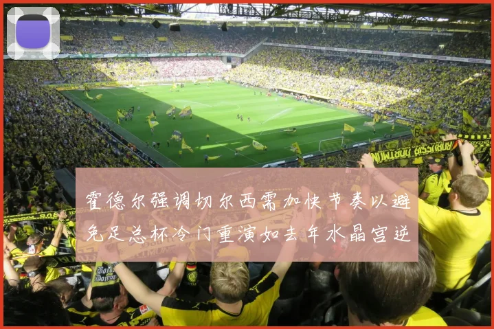 霍德尔强调切尔西需加快节奏以避免足总杯冷门重演如去年水晶宫逆袭曼城